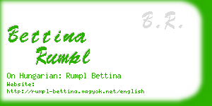 bettina rumpl business card